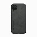 KepuchSilklikeケース対応HuaweiNova6SE/P40Lite/Nova7iカバービルトインメタルプレート対応HuaweiNova6SE/P40Lite/Nova7i-黒