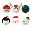 Lanitoクリスマス提灯紙提灯クリスマス飾り紙ちょうちん6個入り30cm燈籠クリスマスデコレーションクリスマスパーティー雪だるまサンタクロース雪の結晶(B)
