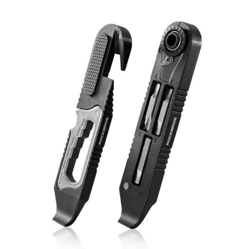 ROCKBROS自転車マルチツール自転車工具セット14in1多機能携帯ソケットラチェットレンチセットタイヤレ..