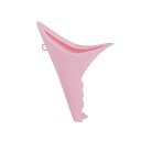 LIUHUA携帯トイレサポート立ち小便器女性専用レディース緊急ミニトイレアウトドア登山災害渋滞排尿デバイス健康衛生柔らかい繰り返す使用可能-pink