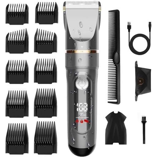 バリカン【2025新登場USB充電式】ヘアカッターメンズ電動ばりかん散髪用自動研磨プロ仕様0.8-26mm対応LEDディスプレイ2段階モード全身防水家庭用業務用子供用セルフカット低騒音水洗い可… バリカン【2025新登場USB充電式】ヘアカッターメンズ電動ばりかん散髪用自動研磨プロ仕様0.8-26mm対応LEDディスプレイ2段階モード全身防水家庭用業務用子供用セルフカット低騒音水洗い可…