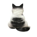 ネコ型クッションクッションかわいい猫ネコ抱き枕SNS映えインテリアおしゃれネコ後ろ姿座布団プレゼント子供誕生日47x40cm(WHITE2)