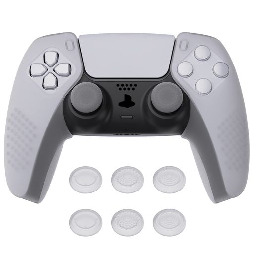 PlayVitalps5コントローラーに対応するカバー、分割デザインでグリップ部分だけに対応するケース、ps5コントローラーに対応する親指スティックキャップ付き、充電スタンドには使用できる…