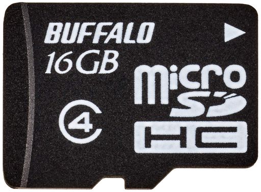BUFFALO防水仕様Class4対応microSDHC16GBRMSD-BS16GB