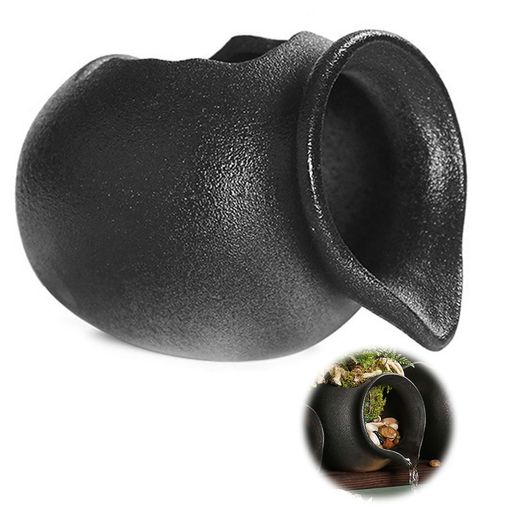 PAVIKE流水飾り【12.6*10.3*9.5cm】噴水の装飾土鍋流水飾り循環フィルターアクセサリー、中庭の造園装..