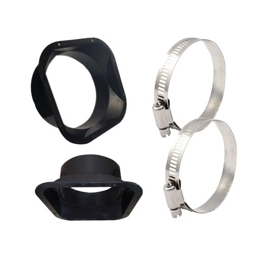 Archnoteダクトコネクター100mmホースクランプ換気排気ホースバンドファン2個セット