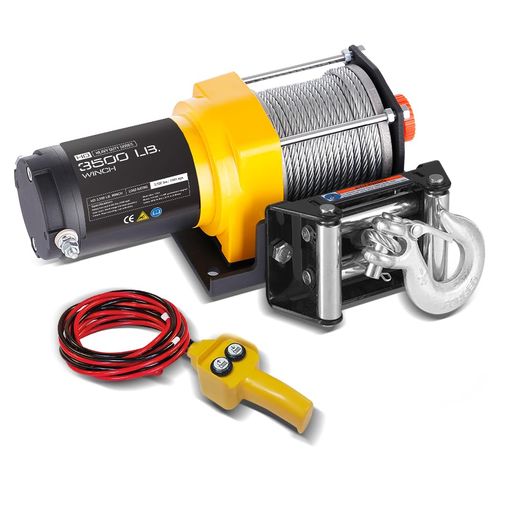 RUGCEL電動ウィンチ12v3500LB(1588KG)ミニクレー防水牽引