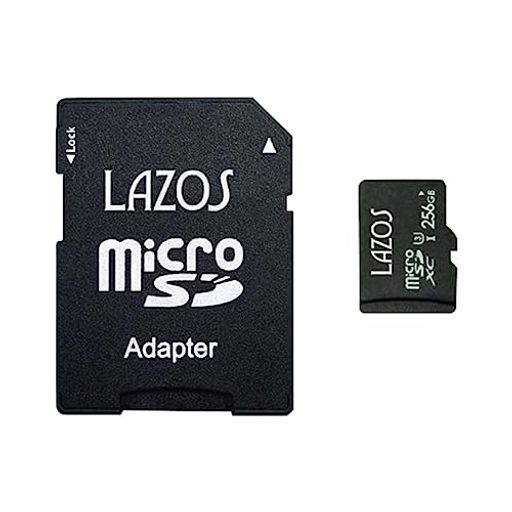 256GBマイクロSDカードMicroSDカードSDXCクラス10UHS-1U3R:110MB/sW:70MB/sLAZOSL-B256MSD10-U3