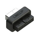 LINKUP-USB-Cフロントパネルアダプター-マザーボード3.0/3.1IDC2019ピンヘッダーをType-C(Aキー)に変換-すべてのUSB-Cデバイス...