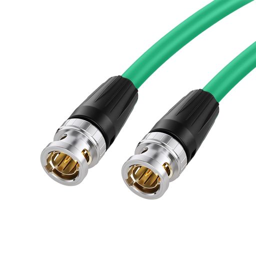 Canare 12G SDI LV-61S同軸ケーブル、Neutrik BNC 75Ωオスコネクター。 二重編組シールドでシールド効果を高め、RF信号とビデオ信号の両方の転送をサポートするように設計されています。 Blackmagic Hyperdeck Shuttle、ARRIカメラ、REDカメラ、Atomosモニター、SmallHDモニター、ワイヤレス画像伝送装置、4Kビデオカメラに適合します。 プラグA:オリジナルNuetrick BNCオスコネクター、プラグB:オリジナルNuetrick BNCオスコネクター。 すべてのケーブルは、出荷前に短絡、潜在的な故障の問題がないことを確認するためにテストされました。