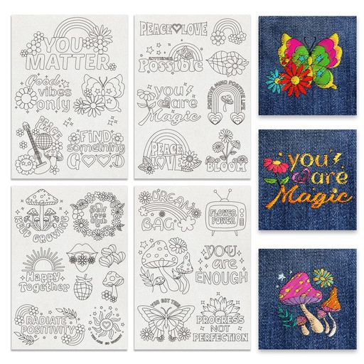 BENECREAT4枚水溶性刺繍安定剤水溶性フィルム刺繍転写紙297x210mm水溶性刺繍シート自粘手縫い刺繍パタ..