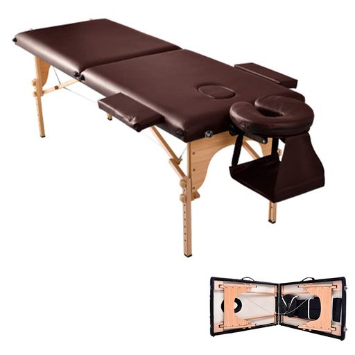 オーエスジェイ(OSJ)施術ベッドマッサージ台マッサージベッド折りたたみコンパクトポータブル施術台出張エステベッド木製診察台超軽量整体ベッド整体台有孔7段階高さ調節50秒ぐらい简…