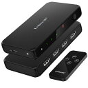 HDMI切替器リモコン付き3入力1出力4K@60HzHDMi切り替え器2入力1出力Lemorele4kHDMi分配器セレクター1080P@60HzHDCP2.2/HDMI2.0HDR3D対応手動
