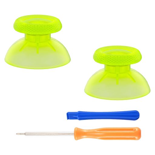 eXtremeRateps5コントローラーに対応用交換サムスティック(透明素材)、ps4コントローラーに対応用アナログスティック、ps4オールモデルコントローラーに対応用カスタムジョイスティック、…