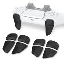 PLAYVITALPS5コントローラーに対応用2ペアショルダーボタンエクステンショントリガー、PS5EDGE対応用ゲーム改善アジャスター、PSPORTAL対応用バンパートリガーエクステンダー【ブラック】(2)