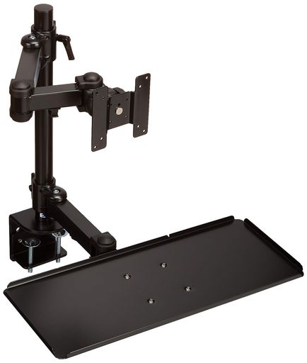 サンワサプライデュアルシステムアーム(キーボード台)CR-LA601