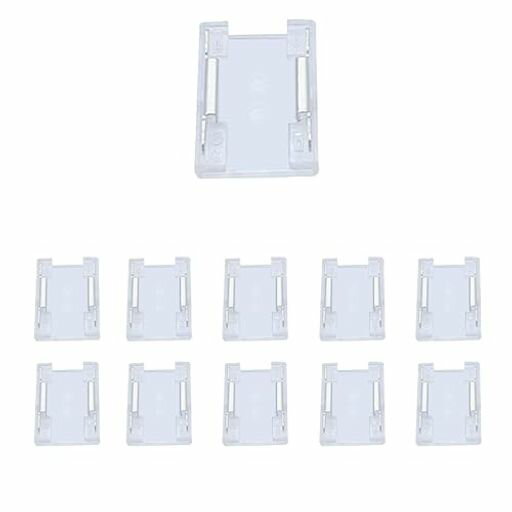 クリアヒル(Clearhill)8mm2ピン10個ライトストリップコネクタ、高電流対応、最大6A、超薄型、ストリッ..