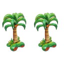 Lurroseヤシの木風船ハワイバルーン装飾クリエイティブアルミホイルバルーン飾りかわいい誕生日パーティー祝い写真道具プレゼント最適2個入り