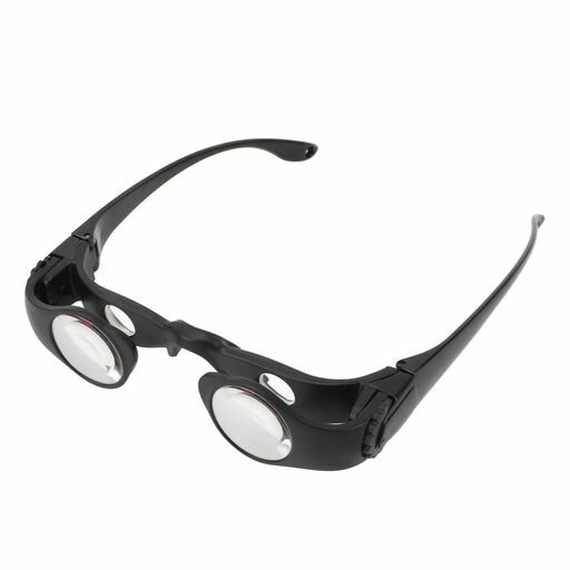 釣り用双眼鏡、倍率8倍フリーハンズ調整可能焦点トリプルカラーCPLフィルターHDレンズ85°大型ノーズブ..