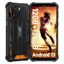 OUKITELWP32SIMフリースマホ本体12GBRAM128GBROM1TB拡張可能タフネススマホ6300MAHの大容量バッテリーANDROID13防水防塵...