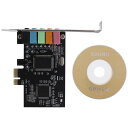 Ahvqevn5.1用の内部サウンドカード、ロープロファイルブラケット、3DステレオPCI-E、8738チップ、32/64ビットサウンドカードPCI付き