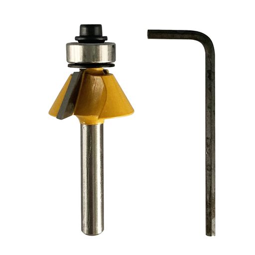 与板利器ARDENトリマールータービットコロ付カサ付面取MT-60Gシルバー60度