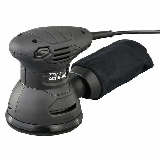 [新興製作所]サンダー電源コード式集じん袋付ラバーグリップマジックテープ式ペーパー付属小型木材金属..