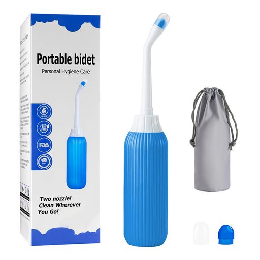 ZHEJIA携帯ビデ大容量500mlおしり洗浄ノズル2本シャワートイレ携帯温水洗浄器高水圧全面グリップ軽量便利衛生ケア用トイレ用セルフクリーニング防水収納袋海外旅行キャンプオムツ介護用…