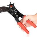 BAOYINGTEレザーパンチ回転式穴あけパンチロータリーレザーパンチ穴あけ直径2.0-4.5mm(6段階)サイズを選び、ホイールを回し、ベルトを正確に合わせて押すだけで、あっという間に使用可能です