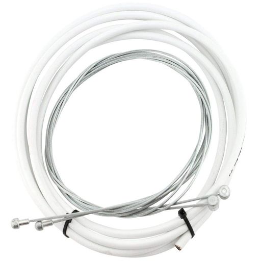 ブレーキケーブルMTBロードバイク自転車インナーアウターワイヤリングキット(ホワイト)