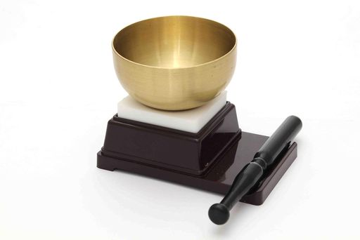 田中仏壇店りんセットりん直径6.6cm2.2寸ブラウンミニ仏壇コンパクト仏壇用仏具