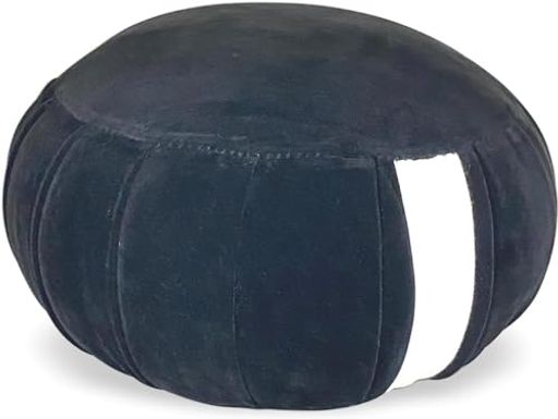 ビロード生地座禅用座布団Lサイズ天然パンヤ綿100%座布座禅座布団座禅クッション正座椅子正座瞑想ざふ坐布座蒲坐蒲別珍ベルベット(L33cm)