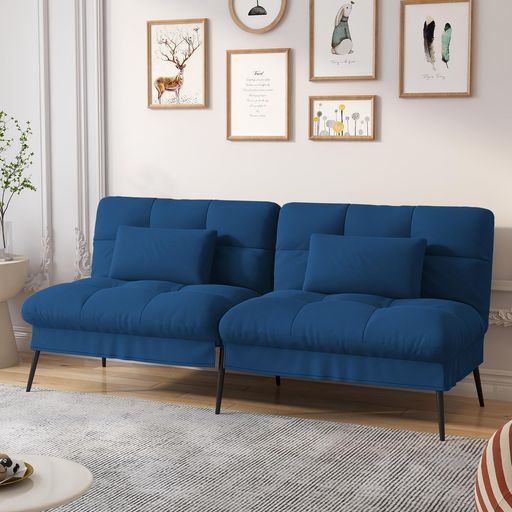 ComHomaソファーベッドソファベッドカウチソファー1人掛け2人掛けリクライニングソファー【6段階調節】..