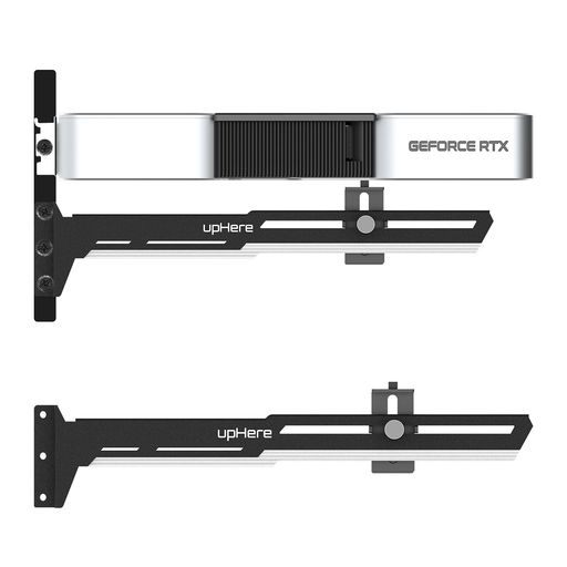 upHere汎用ビデオカードホルダーGPUブレースサポートグラフィックカードを固定するGPUを支えるグラボ支え棒白&黒「G27654」