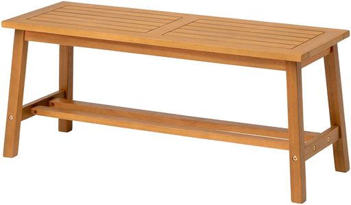 タカショーガーデンベンチ屋外マリーウッドベンチ二人掛け天然木ユーカリ天然木のぬくもりリラックスで..