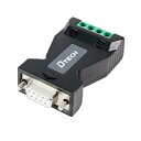 DTECHRS232CtoRS485変換コンバーターRS-232RS-485変換アダプターPortpowerシリアルポート給電RS232左右二重線矢印RS485変換器データコンバータ