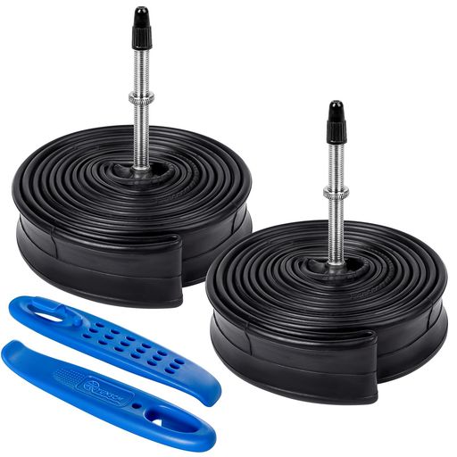 YunSCM2本70025cチューブ仏式バルブ48mm高リムの最良選択700x18/25c自転車チューブ+タイヤレバー適用70..