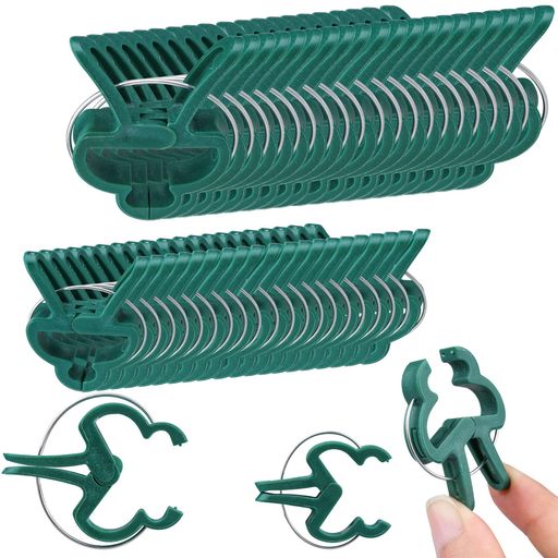 Bestgle誘引クリップ園芸クリップガーデニング誘引家庭園芸簡単支柱誘引クリップ40本入トマトナス/果菜..