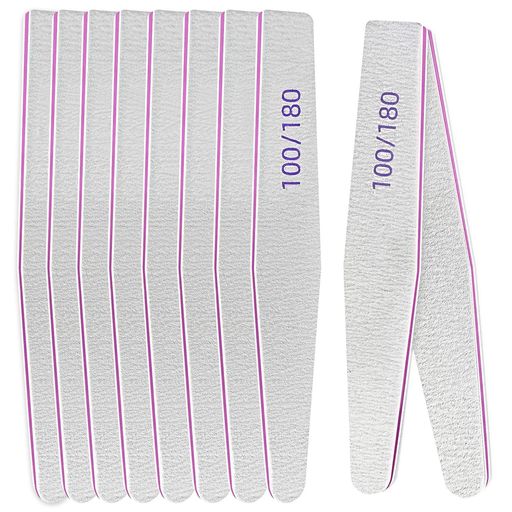 ネイルファイルネイルヤスリ10個入り爪やすりネイル両面爪やすり爪やすりネイルツール耐久性携帯性快適性