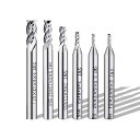 CHENLONBエンドミル4枚刀片2mm-6mm6个装超硬ハイス鋼エンドミルセットタングステンカーバイド切削可能材料炭素鋼、工具鋼、合金鋼、鋳鉄、アルミ合金、銅合金(銀色)
