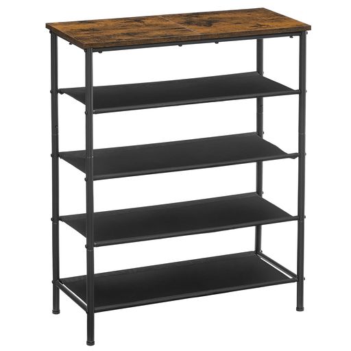 VASAGLEシューズラック下駄箱靴収納スリム靴箱省スペース靴置き靴収納靴収納ラックおしゃれ5段大容量木..