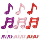 【風船屋】12枚音符バルーン子ども大人女の子ピアノ発表会誕生日プリンセスアイドルプレゼントアルミバルーンピンクセット(ピンク系3色)