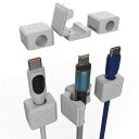 ケーブルホルダー【マグネット開閉式】ケーブルクリップ6個セットUSB配線収納USB-Cケーブル固定3M超強力粘着/磁石両用配線整理クリップ車内・デスク収納にキー...