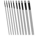 穴あけポンチ10サイズレザーパンチベルトパンチハトメ抜き皮ポンチ0.5mm、0.8mm、1mm、1.2mm、1.5mm、2.0mm、2.5mm、3mm、3.5mm、4mm丸形円型打ち具ベルトポンチレザークラフト手作り工具