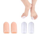 サムコス足指保護キャップつま先衝撃足の親指キャッププロテクタースリーブ新素材プロテクタージェル足指足爪保護キャップ軽減緩和靴擦れ通気性魚の目巻き爪水疱用男女兼用M(2ペアセ…(4)