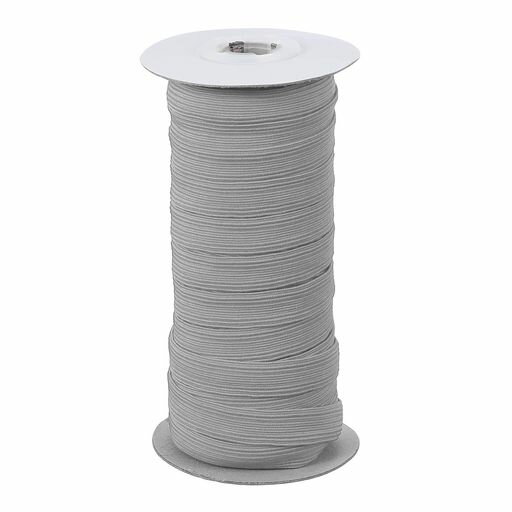PATIKIL20ヤードx1/2”ゴムバンドポリエステル製フラットエラスティックコード縫製クラフトDIY用グレー