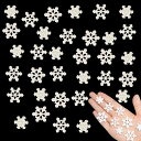 雪の結晶デコパーツクリスマス60個セットスノーフレークレジンパーツDIY材料携帯ケースアクセサリーヘアアクセサリーレジン封入雪の結晶キラキラ可愛い飾りハンドメイドDIYジュエリー…