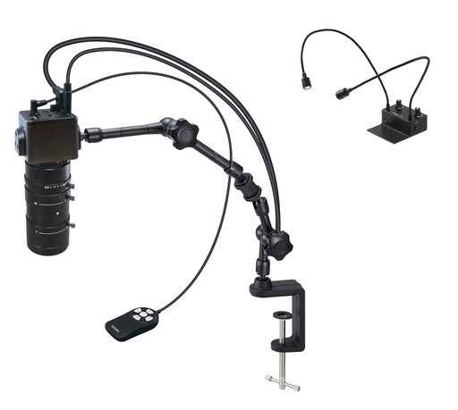 ホーザン(HOZAN)HDMI出力マイクロスコープ倍率4.0~76x【1.9~37x】倍フレキシブルアーム照明フレキシブルアームL-KIT654