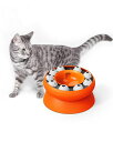 CozyOasis猫知育玩具フードおやつ一人遊びねこおもちゃ人気ペット給餌IQ嗅覚訓練運動不足解消(オレンジ)
