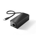 REVODATA25WギガビットPoEからUSB-Cドライバーコンバーター(電話/タブレット用)、PoEからType-C電源出力(イーサネットアダプター付き)、5V/9V/12V/15V/20V